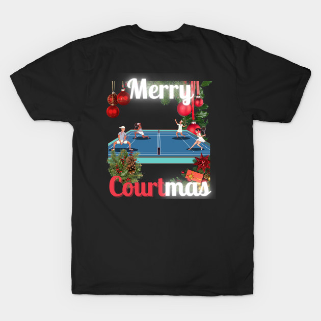 Merry Courtmas Christmas Tennis by TopTennisMerch